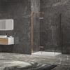 KAMALU Box doccia 80x100 telaio colore rame porta battente laterale fisso 80cm | KT5000RG