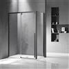 KAMALU Box doccia 70x120 telaio colore gun metal vetro 8mm | KSA5000GM