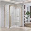 KAMALU Box doccia 80x120 telaio colore oro scorrevole vetro 8mm | KSA5000G