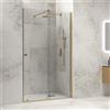 KAMALU Nicchia doccia scorrevole 130 cm color oro senza telaio | KNM4000G