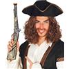 FIESTAS GUIRCA | Pistola Pirata Finta (50 cm) - Accessorio per Costume da Corsaro, Bucaniere, Capitano di Nave, Carnevale, Feste a Tema Pirati - Adulto Bambino - Argento