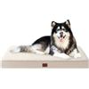 EHEYCIGA Cuccia Cane Interno Taglia Grande XXL, (120L x 74W cm) Ortopedica Cuscino per Cani, Cuscino Cane Sfoderabile e Lavabile, Ortopedico Lettino per Cani, Orthopedic Dog Bed, Cammello