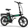 HITWAY BK5S Bicicletta Elettrica, 250W Motore E Bike, 36V 10,4Ah Batteria al litio, 35-90KM, Pieghevole bici design Pedelec (nero-10,4ah, 16 * 2.125)