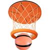 Generisch Canestro da basket per camera da con rete e palla, gioco sportivo per feste con rete e palla, canestro pieghevole per stanza, per ragazze, adolescenti, adulti, famiglie, casa, camera da