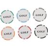 OUNONA Set da 6 Marcatori per Palline da Golf in ABS, Segnapalle Poker Chip con Anima in Ferro, Design Cool e Compatto per Universale, Adatti a Uomo, Donna e, Perfetti per