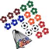 Buxuaaaa Palline da gioco ufficiali da tavolo da 32 mm per calcio balilla, 18 pezzi, palline di ricambio per palloni da biliardino, accessori per balilla
