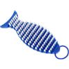 KAJNBN Spazzola Flessibile Pieghevole a Forma di Pesce per Pulizia Bilanciere Nano, Accessorio per Attrezzature Fitness, Setole Non Abrasive per Manutenzione Manubri e Macchine Palestra