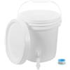 LABRIMP Tanica Acqua Rubinetto da 10 Litri in Plastica Resistente, Contenitore per Acqua da Campeggio Chiusura Ermetica, per all'Aperto