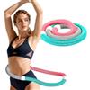 Kayuneed Hula Hoop per adulti, cerchio fitness ponderato, pieghevole in PVC, per la perdita di peso, con bussola per la vita e la scuola