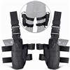 UniqueFire Fondina Coscia Regolabile per Gamba Destra Unisex-adulto per Softair Tattico Militare, per Attività All'aperto, Trasporto di Attrezzi, Cosplay (Nero)