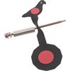 EXAOMBLE per il tiro a con feedback immediato in ferro nero - Supporto girevole portatile per allenamento al tiro in spazi aperti
