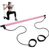 Generic Kit per pilates, fasce elastiche di resistenza regolabili, bastone per esercizi yoga, di allenamento multifunzionale per tutto il corpo, casa, palestra, fitness, stretching, squat