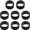 RORPOIR Accessori Essenziali per Impugnatura Antiscivolo in Silicone 8 Anelli Facili da Trasportare e Resistenti Racchetta da Tennis e Badminton per Tennis