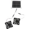 MotiveTech 2 Pezzi Ventilatore Solare Ventola Kit Scarico Monocristallino Epoxy Impermeabile IP65 Alta Efficienza Adatto per Serre Pollai