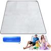 Generico Tappetino da campeggio, impronta impermeabile della tenda, coperta da picnic in alluminio, telo da terra portatile per esterni, per spiaggia, giardino, escursionismo, campeggio, isolamento, pro