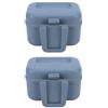 WUZIA Contenitore per esche vive da pesca, in plastica traspirante, con coperchio a tenuta stagna, clip per gamberetti e larve, 2 pezzi