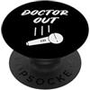 FUNNY RETIRED DOCTOR PRESENTS Dottore in pensione fuori regalo di pensione Mic Drop Veterano in pensione PopSockets PopGrip Adesivo