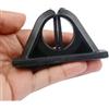 Axorafow Supporto per canna da pesca in silicone, montaggio a parete, senza portapacchi, organizer verticale con morbida impugnatura protettiva, colore nero