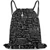 Generic Chemistry Formula Borsa Coulisse Sacca con Cordoncino Pieghevole Moda per Viaggi Campeggio Nuoto Tasche Coulisse 36X42Cm