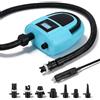 TLPEMN Pompa Elettrica SUP 12V, Gonfiatore a 2 Stadi 350L/min con Arresto Automatico, 7 Ugelli, 0,5-20 PSI, Portatile per Gonfiare/Sgonfiare Paddle Board, Gommoni, Materassi Aria, Piscine & Campeggio