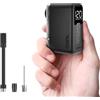 COOSPO X1 Mini Pompa per Bicicletta con Manometro, Max 120 PSI Electric Bicycle Pump, Auto Stop, with Presta and Schrader Valve for E-Bike, Mountain, City and Road Bike