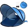 Generisch Tenda parasole da spiaggia, protezione automatica per 2-3 persone, portatile, protezione solare UV, design pieghevole con borsa, per famiglia, campeggio, giardino, , escursionismo, pesca