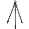 Leofoto - Ranger - Treppiede in carbonio con testa a sfera - Sistema Twist-Lock - Gambe regolabili in 3 angoli - Ideale per fotografia macro - LS-323C+LH-40
