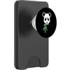 panda China animal zoo bear Himalayan ba Panda Bear mangia un piccolo ramo di bambù PopSockets PopWallet per MagSafe