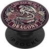 Librarian Bookworm Fantasy Cute Phone Ac Bookish You Had Me At Dragons Book Lover Reading Dragon PopSockets PopGrip Adesivo