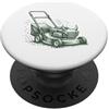 Lawn Mowing Grass Cutting Crew Devil Lawn Mower Yard Work Cura del prato PopSockets PopGrip Adesivo