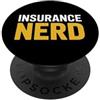 Underwriter Risk Analyst Vintage Typogra Divertente assicurazione Nerd dicendo umoristico attuario PopSockets PopGrip Adesivo