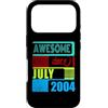 Awesome since 2004 Geburtstagsspruch Jul Custodia per iPhone 17 Pro 22 Anni Vintage 2004 nato Luglio Fantastico da