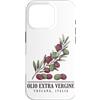 Cucina Vintage Prints Custodia per iPhone 16 Pro Olio Extra Vergine Toscana, Stampa Ramo d'Olivo Italia
