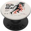 Beats Per Mile Club Christian Runner Faith Music 1 Cor 9:24 Run The Beat PopSockets PopGrip Adesivo