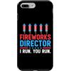 Novelty July 4th Tees Custodia per iPhone 7 Plus/8 Plus Direttore dei fuochi d'artificio I Run You Run