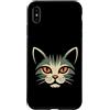 Cat Lover Gift Custodia per iPhone XS Max Mystic Cat Face Orange Eyes Feline Lover