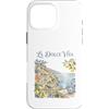Ideale per amanti dei viaggi in Italia e Custodia per iPhone 16 Pro Max La Dolce Vita Riviera Italiana Costiera Amalfitana Acquerell