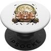 Rodent Beaver Lover Gifts Three Beavers Howling at the Moon Wildlife Lover PopSockets PopGrip Adesivo