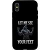 Funny Stupid Wolves Meme Custodia per iPhone X/XS Fammi vedere i tuoi piedi Meme ironico di Alpha Wolf