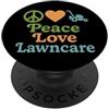 Yard Master Garden Life Lawn Care Pro Ou Paesaggista Lawn Boss Outdoor Living Green Thumb Grass Crew PopSockets PopGrip Adesivo