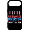 Novelty July 4th Tees Custodia per iPhone Air Direttore dei fuochi d'artificio I Run You Run