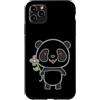 panda China animal zoo bear Himalayan ba Custodia per iPhone 11 Pro Max Panda con Fiore