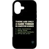 Binary Logic Studio Custodia per iPhone 17 Solo 2 cose difficili Informatica Umorismo divertente