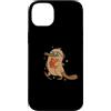 platypus water funny platypus egg egg la Custodia per iPhone 14 Plus smart ornitorinco con libro e occhiali