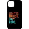 July 2006 Retro Vintage Year 2006 Gift Custodia per iPhone 13 Edizione Limitata Luglio 2006 Compleanno
