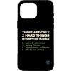 Binary Logic Studio Custodia per iPhone 16 Pro Max Solo 2 cose difficili Informatica Umorismo divertente