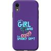 Spooky Girls Pumpkin Co Custodia per iPhone XR Divertente ragazza che ama lo spaventoso fiocco a forma di zucca per Halloween