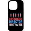 Novelty July 4th Tees Custodia per iPhone 14 Pro Direttore dei fuochi d'artificio I Run You Run