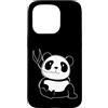 panda China animal zoo bear Himalayan ba Custodia per iPhone 15 Pro Panda Bear mangiare bambù