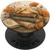 Duckling Book Garden Anatroccolo Libri Floreale Vintage Cute Animal Reader PopSockets PopGrip Adesivo